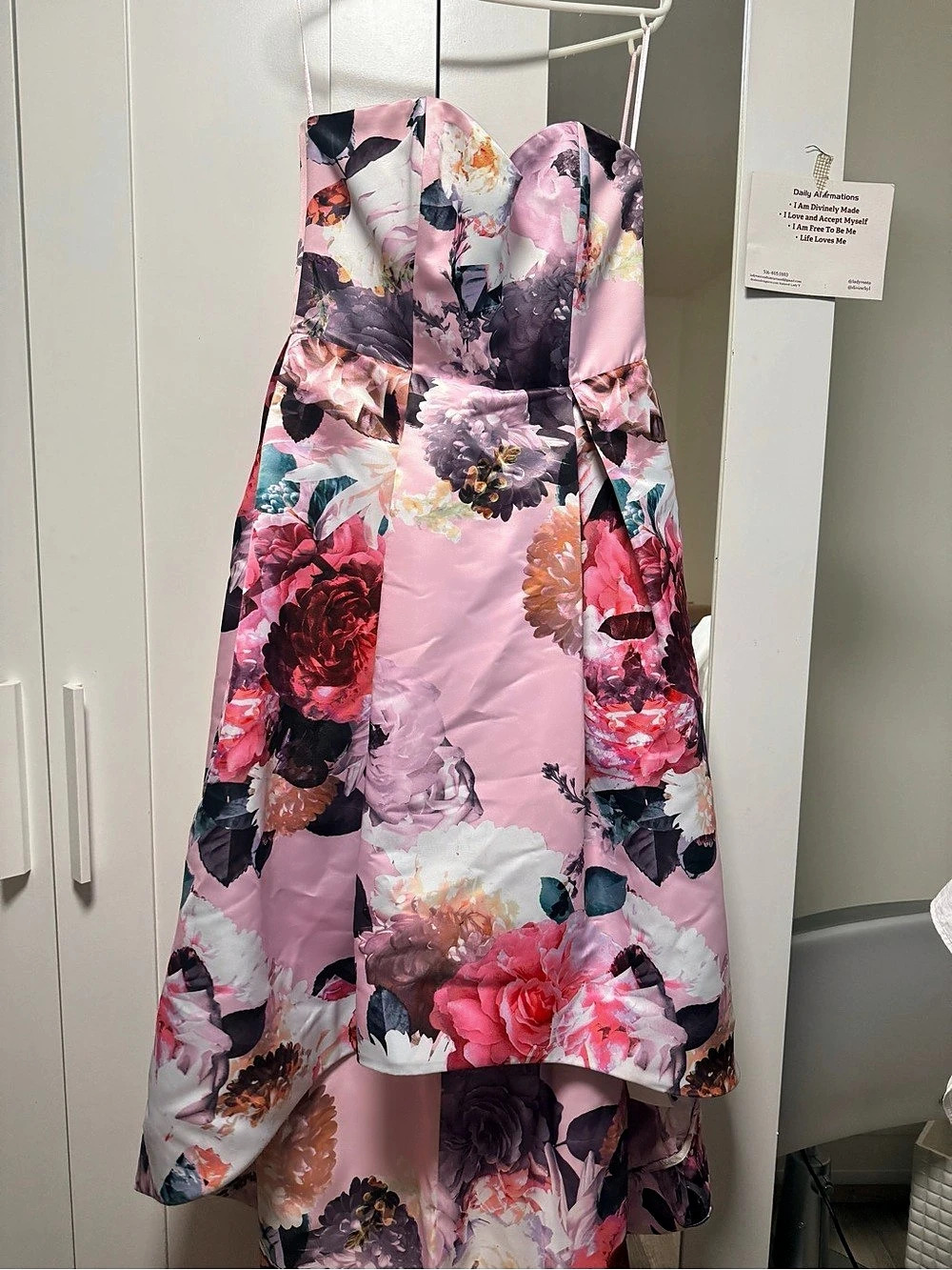 Paper Roses Floral Maxi Dress in Pink Size 2 Like New
